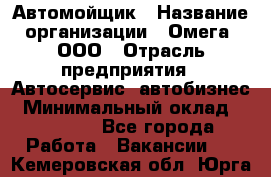 Автомойщик › Название организации ­ Омега, ООО › Отрасль предприятия ­ Автосервис, автобизнес › Минимальный оклад ­ 50 000 - Все города Работа » Вакансии   . Кемеровская обл.,Юрга г.